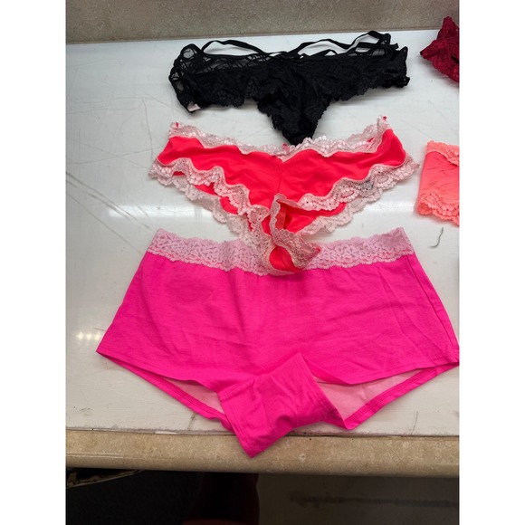 Victoria's Secret PINK Other - Victorias Secret PINK Panty Bundle Lot of 10 Boyshort Hipster Lace Cheeky Womens